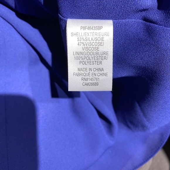 Parker Blue silk Halter Neck Front Tie Waist Floral Tank Top Womens Size Medium - Picture 10 of 11